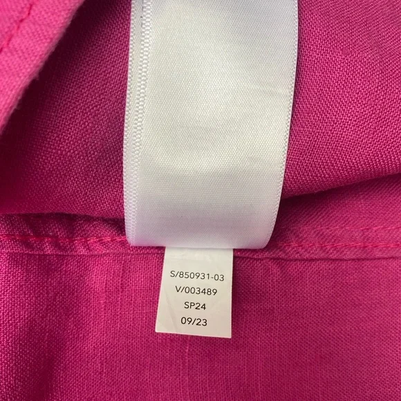 Athleta Retreat Linen Top Iceland Pink Size XL Oversized - Picture 11 of 12